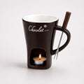Keramik-Fonduebecher-Set