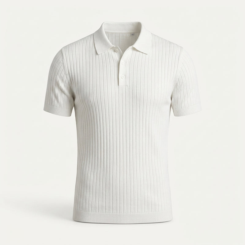 Polo en soie glacée